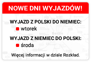 Busy z Polski do Niemiec, Nowe dni wyjazdów